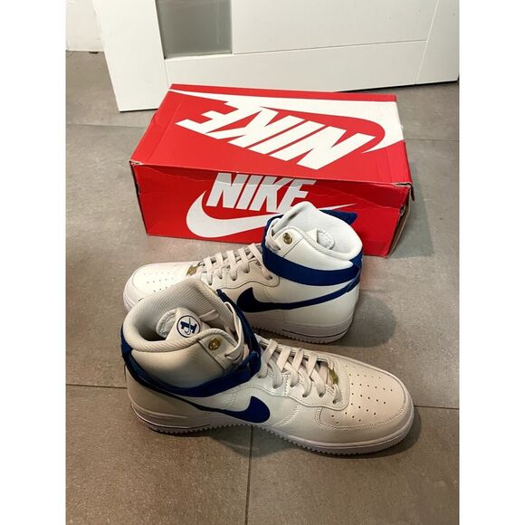 Nike Women’s - Air Force One - Hightop - 40th Anniversary - Sail Blue - Size 11 - Picture 6 of 7